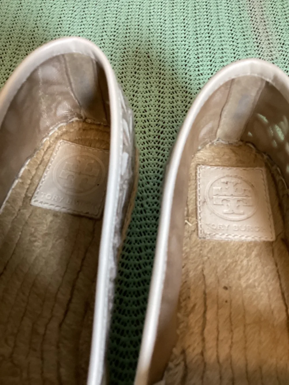 Tory Burch Rhea Lace cut out Espadrille feminine dainty ,preppy slip on SZ 7